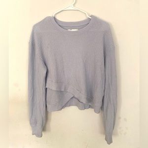 Asymmetrical waffle knit Hollister sweater